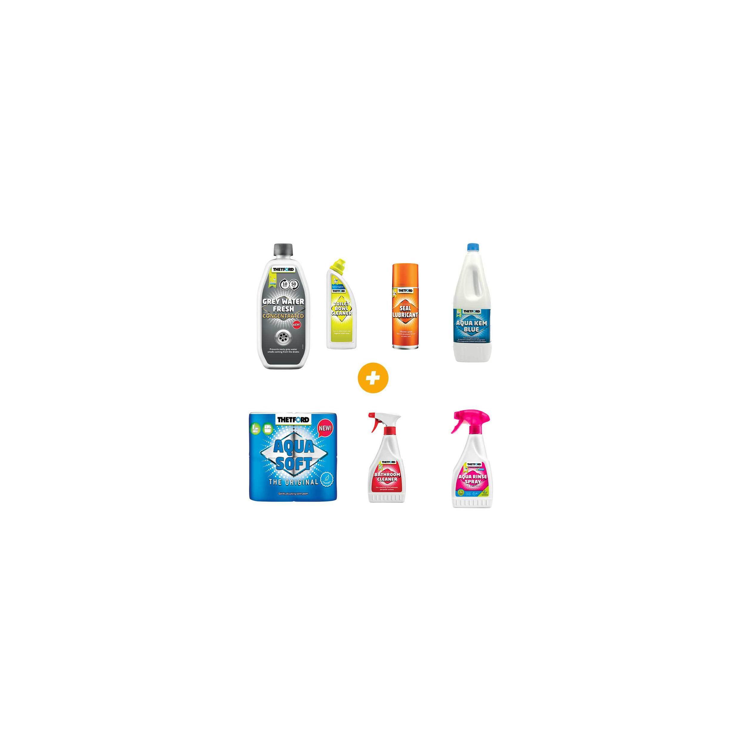 Pack Grey Water + Aqua + Nettoyant + Cleaner + Spray