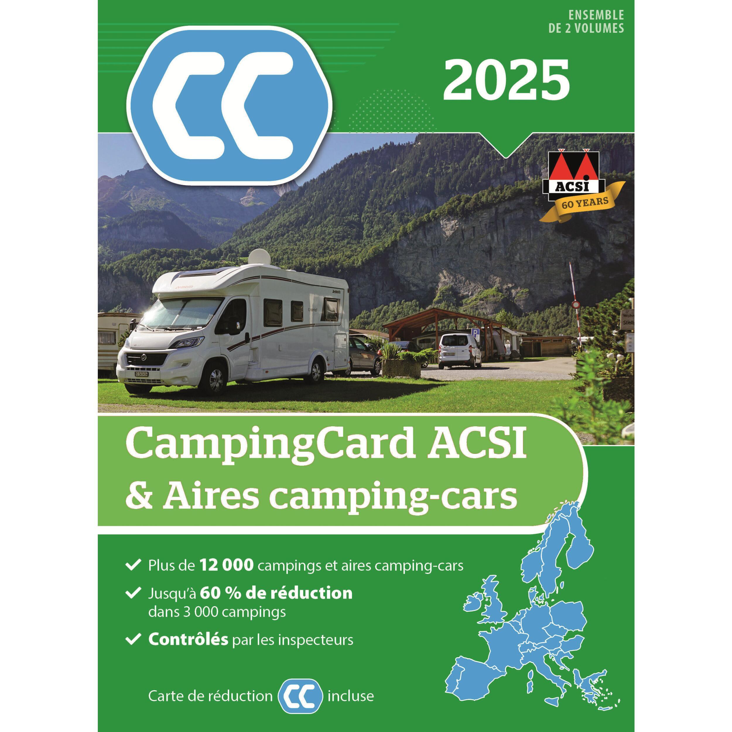 Guide CampingCard ACSI 2025 - Version avec les aires de service camping-cars