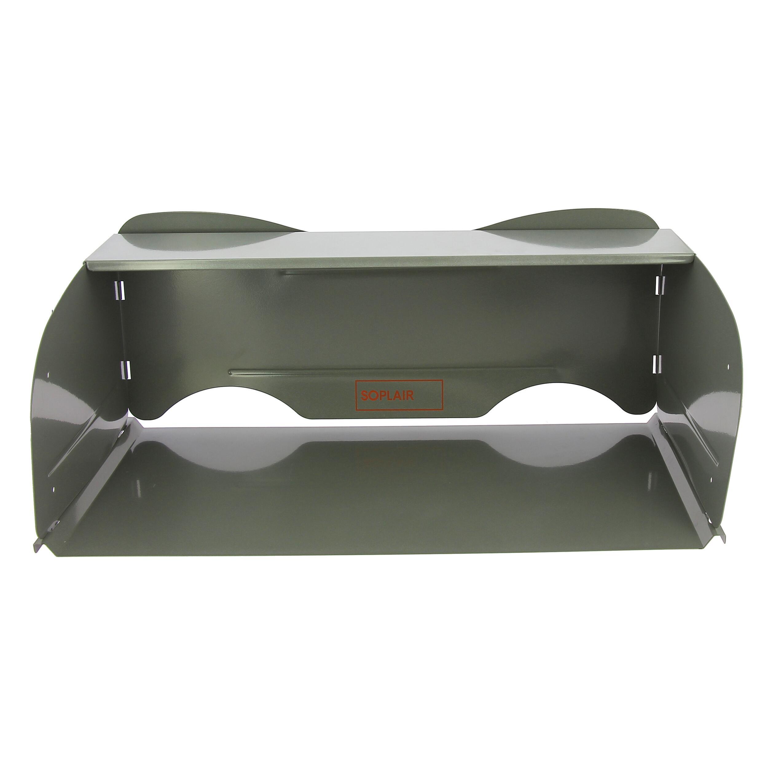 Pare-flammes avec socle et étagère