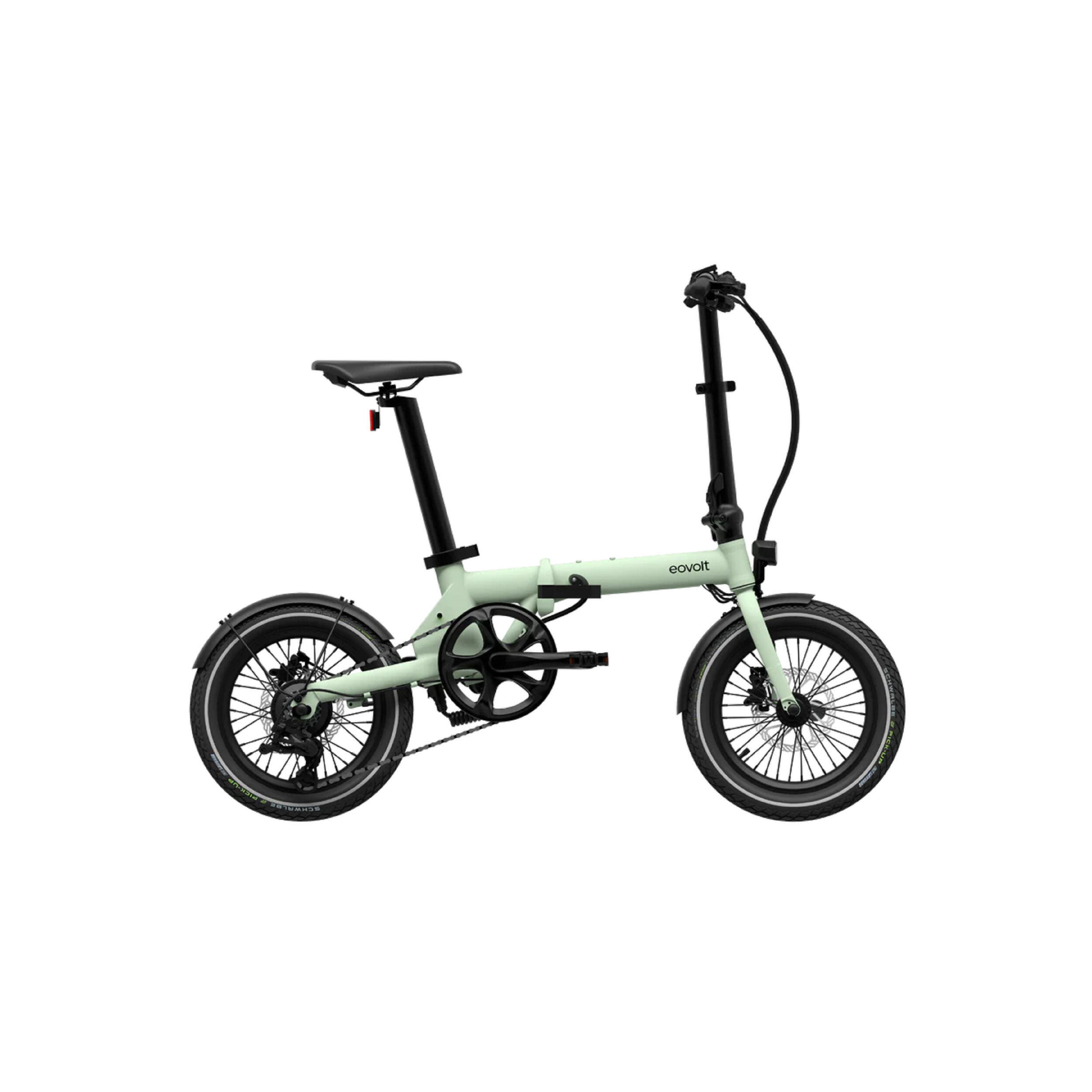Vélo à assistance électrique pliant 16'' Morning Origins : Vert Sauge