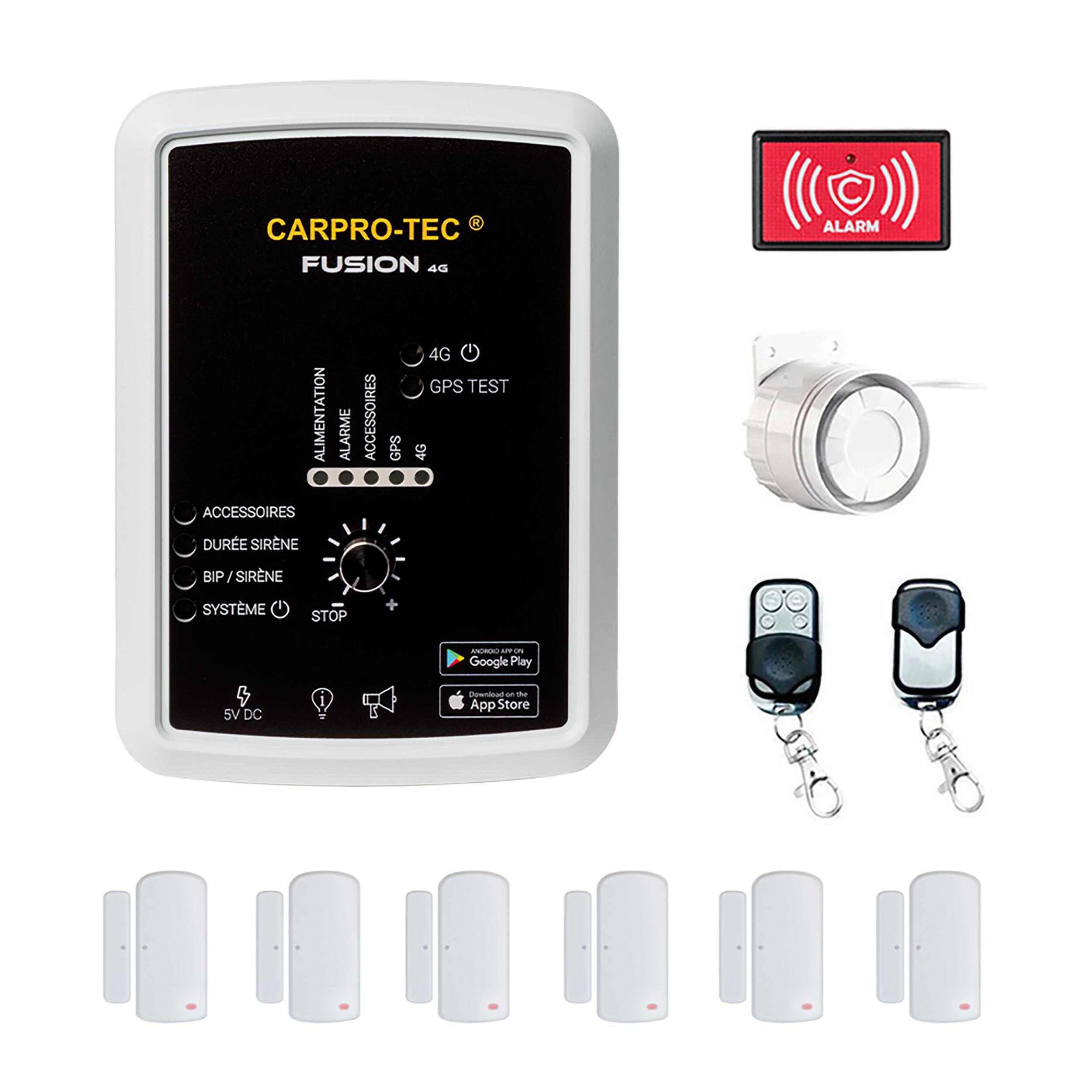 Alarme Fusion 4G LTE : Alarme Kit Camper Basic
