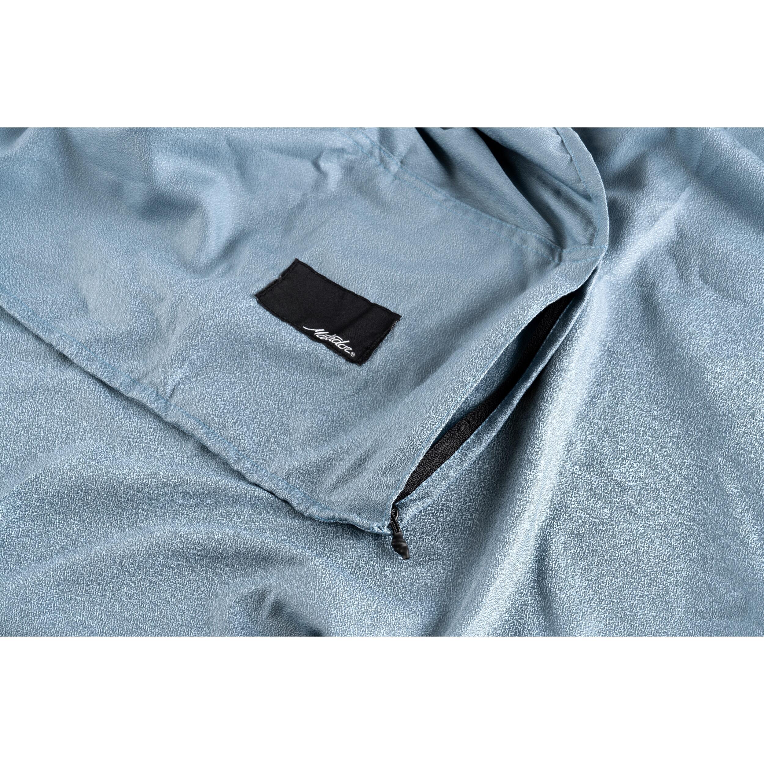 Serviette de plage pliable NanoDry : Bleu ardoise