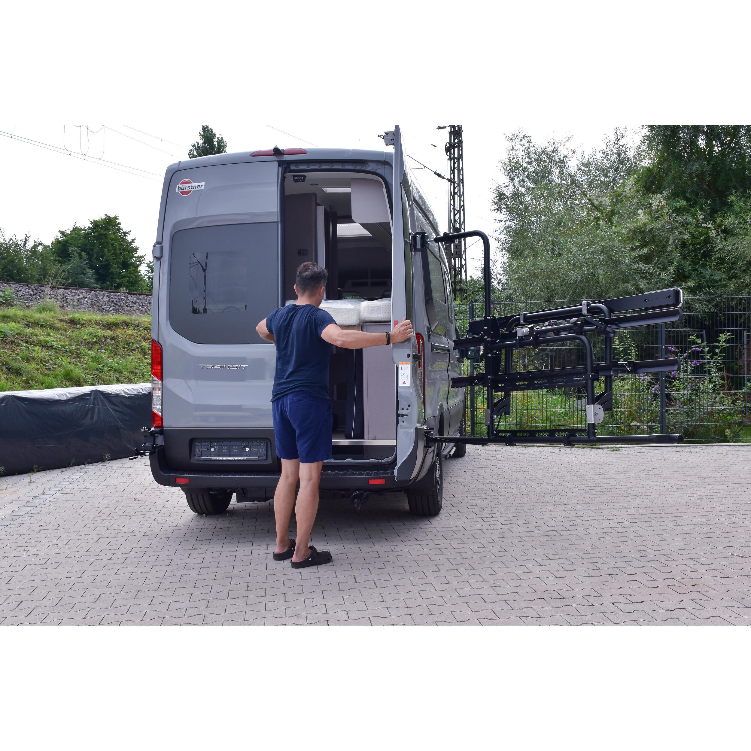 Porte-vélos pivotant pour fourgon Crafter