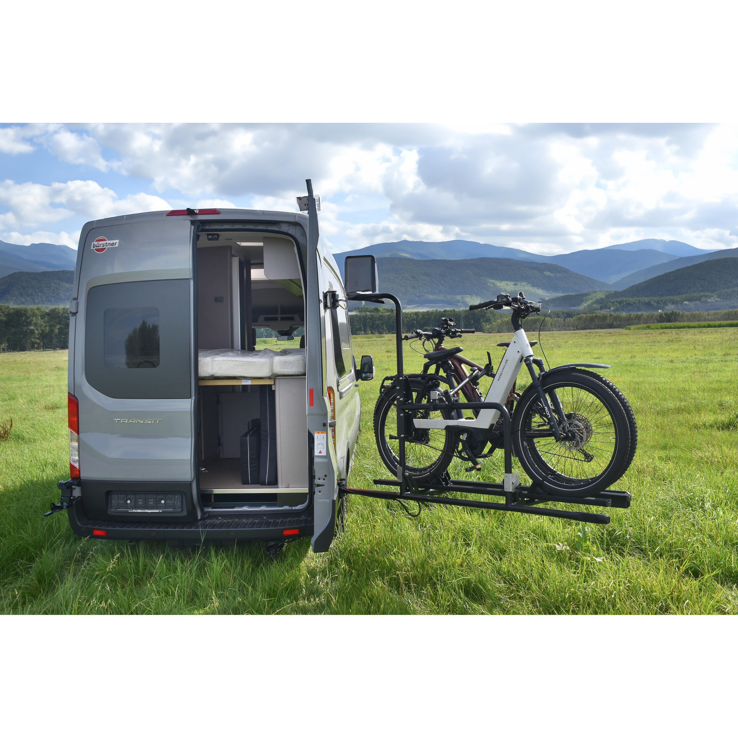 Porte-vélos pivotant pour fourgon Crafter