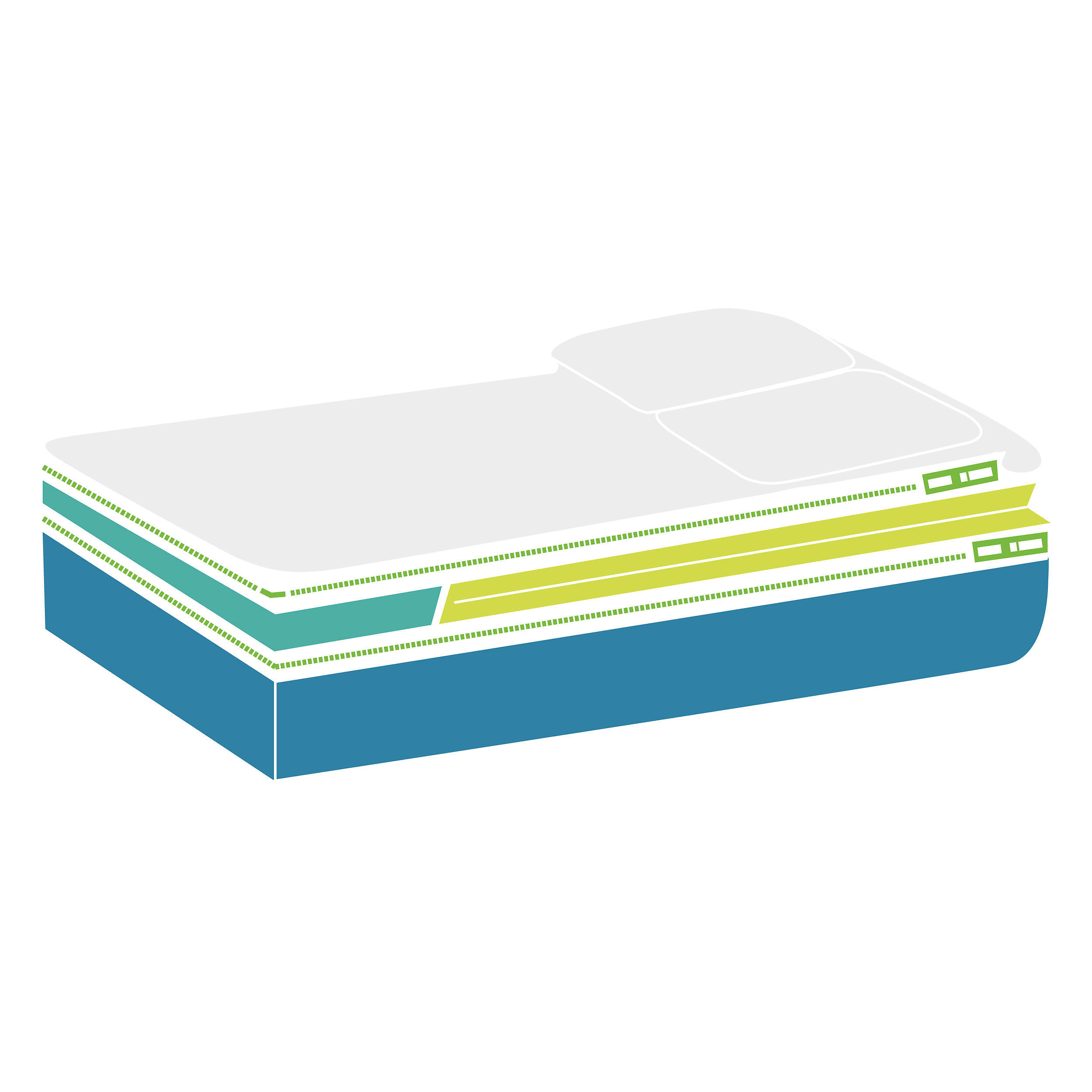 Ensemble Drap & Drap housse pour Prêt à dormir FLORA